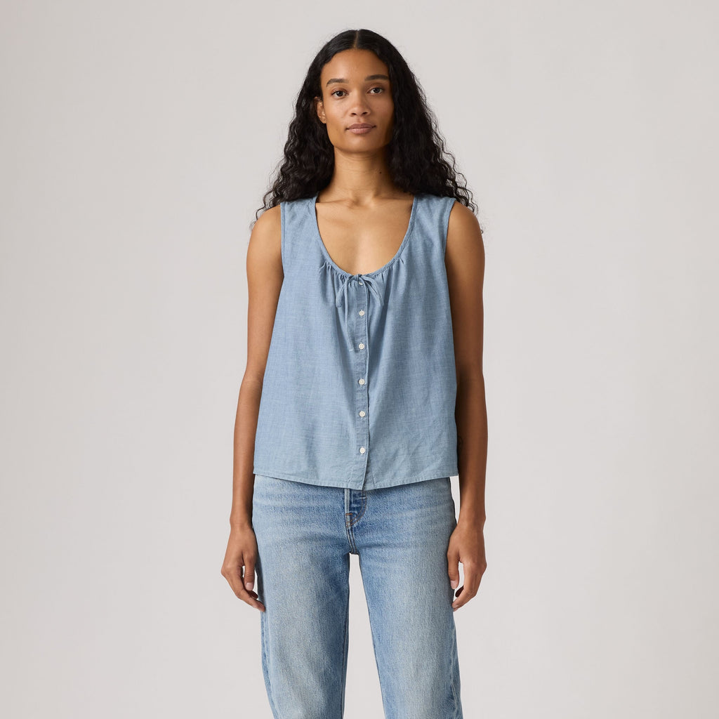Blusa Levis sin Mangas Lisa para Damas