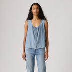 Blusa Levis sin Mangas Lisa para Damas