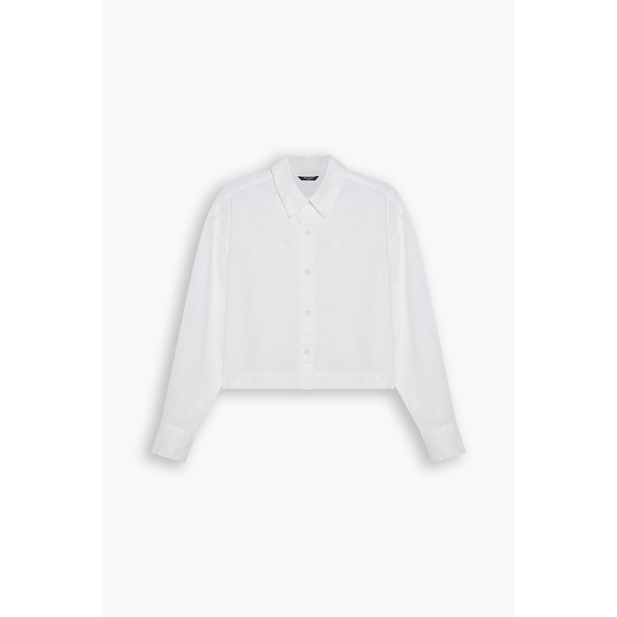 Camiseta Dockers Boxy Cropped Mangas Largas Lisa Para Damas by Dockers