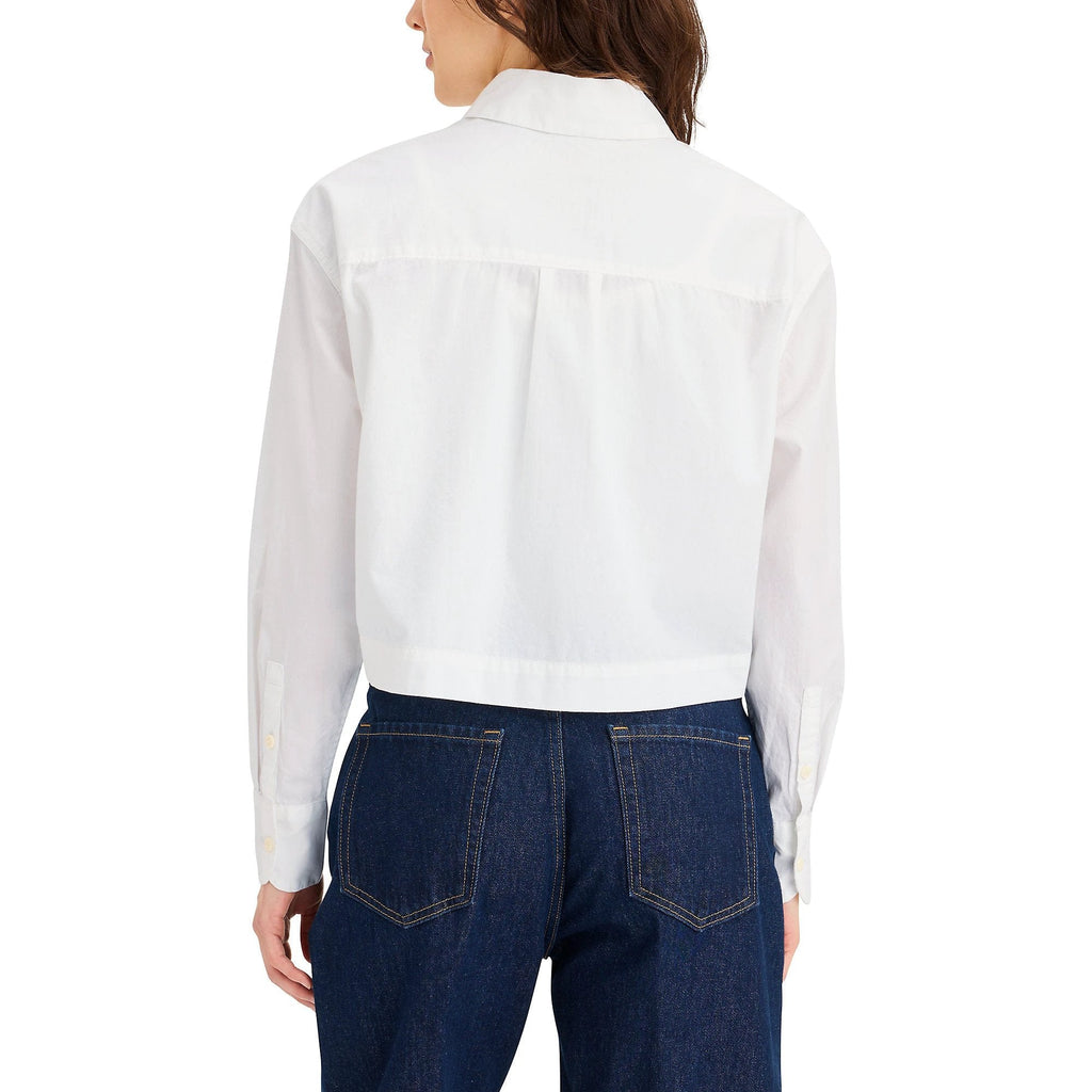 Camiseta Dockers Boxy Cropped Mangas Largas Lisa Para Damas by Dockers