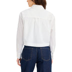 Camiseta Dockers Boxy Cropped Mangas Largas Lisa Para Damas by Dockers
