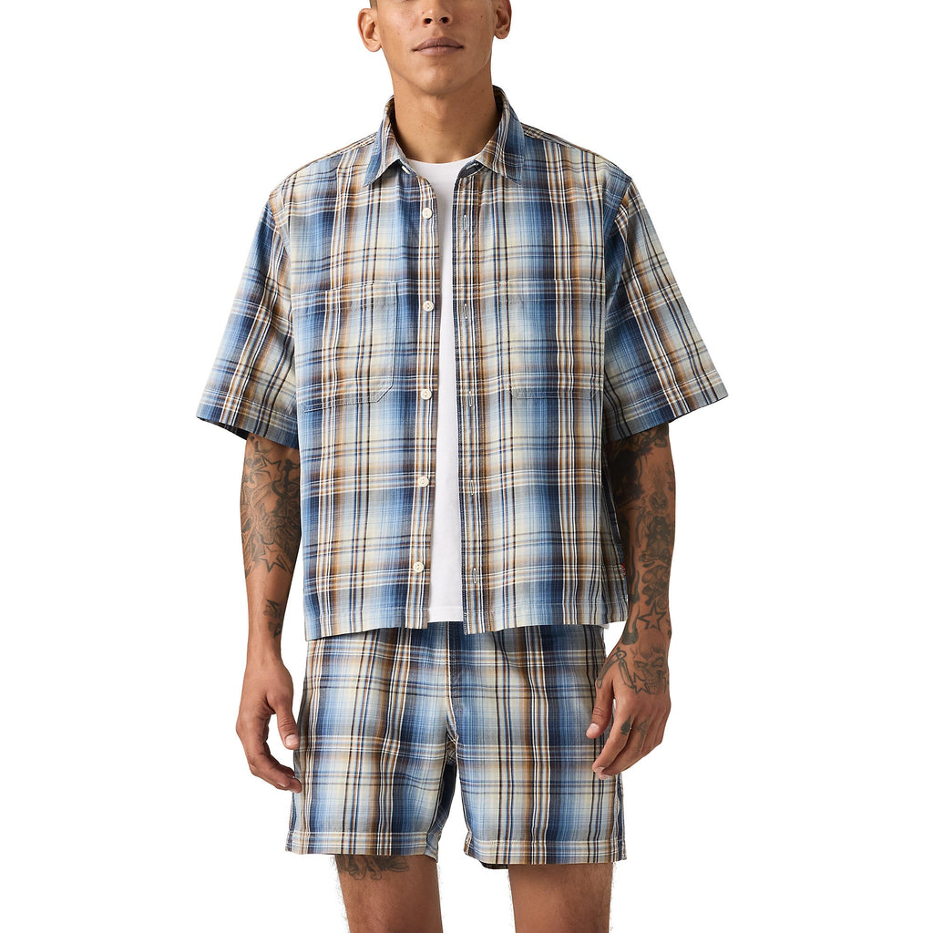 Camisa Levis Mangas Cortas Cuadros para Caballeros