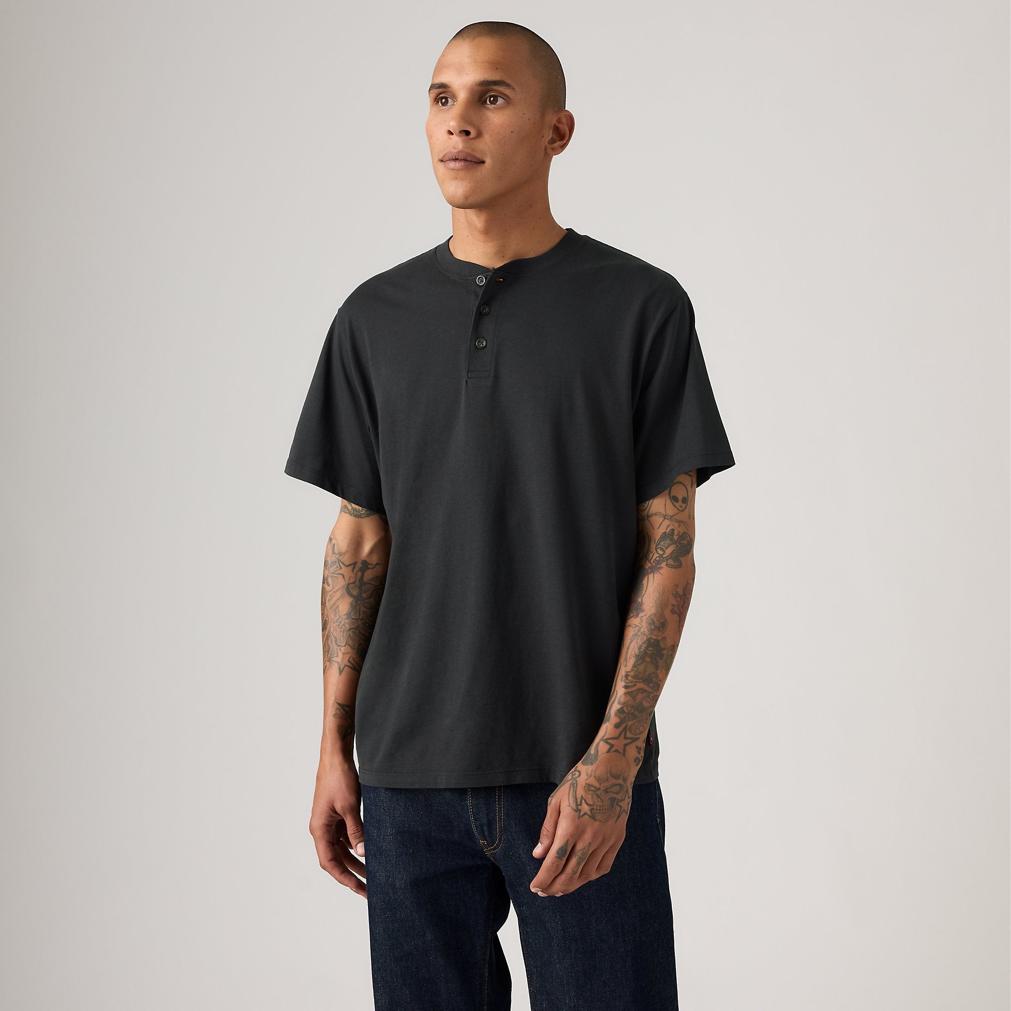 Camiseta Levis Mangas Cortas Lisa para Caballeros