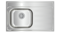 Fregadero Teka Galaxy 800x510 115110038 6" 1 Cubeta Escurridor Derecho 8461112