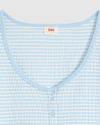Blusa Levis Mangas Cortas Rayas Bots para Damas