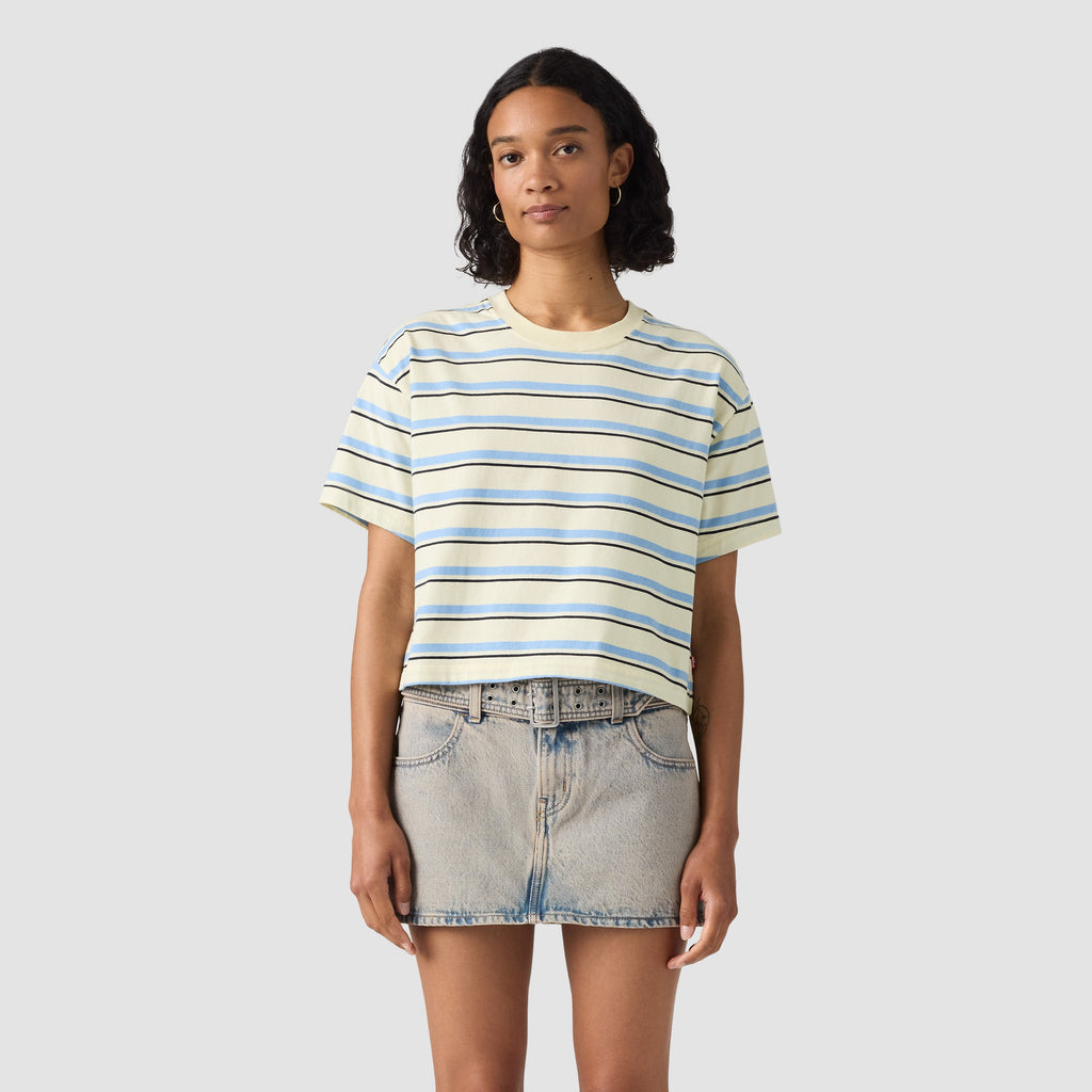 Camiseta Levis Mangas Cortas Rayas para Caballeros – IVORY/BLUE