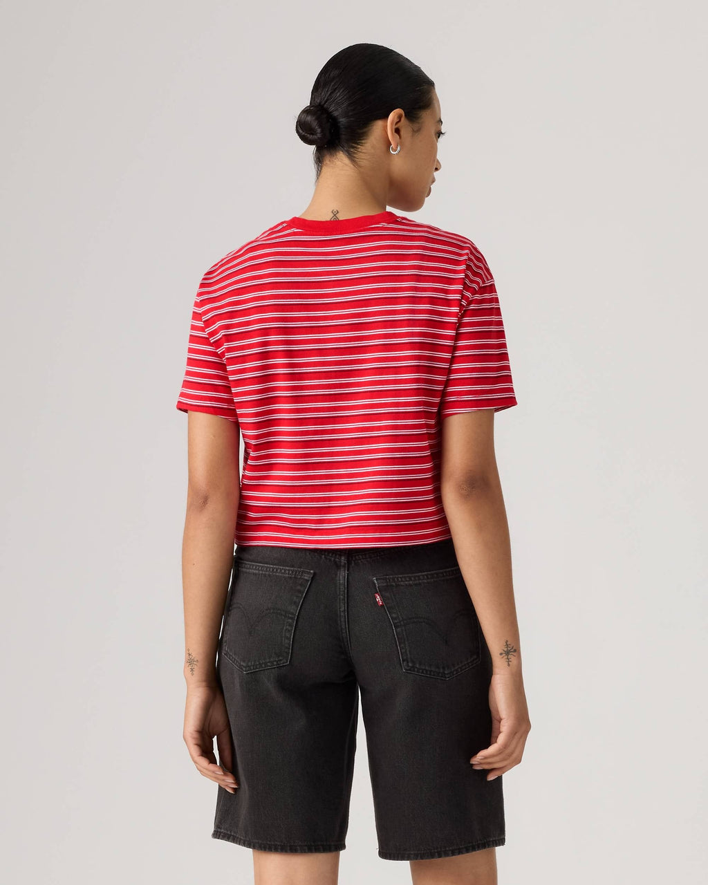 Camiseta Levis Mangas Cortas Rayas para Damas