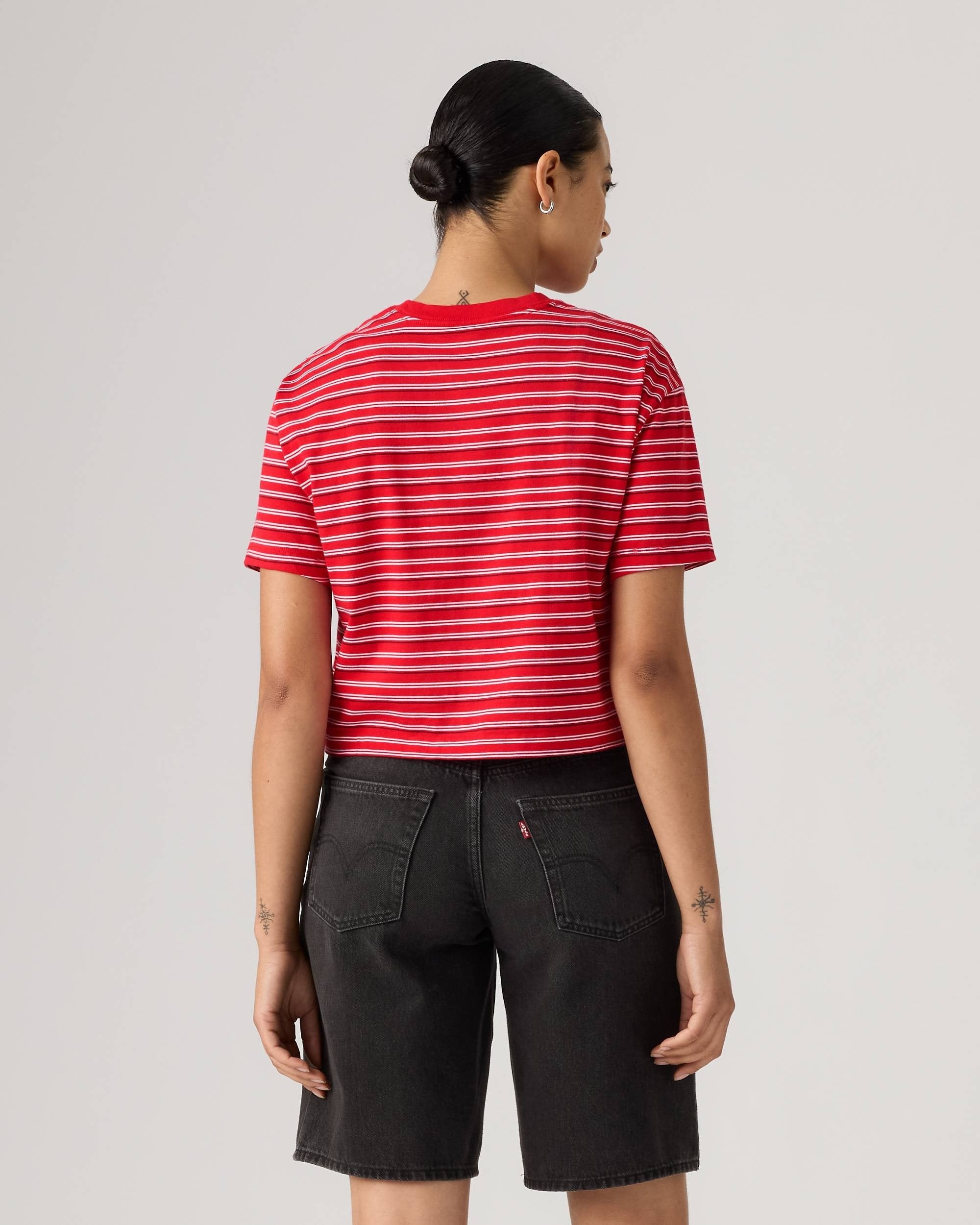 Camiseta Levis Mangas Cortas Rayas para Damas