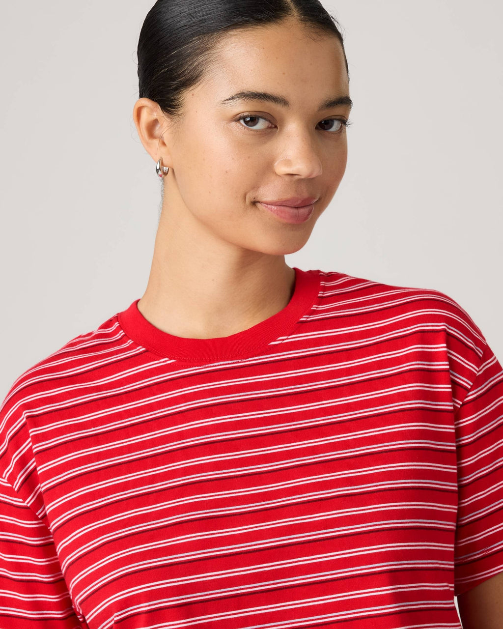Camiseta Levis Mangas Cortas Rayas para Damas