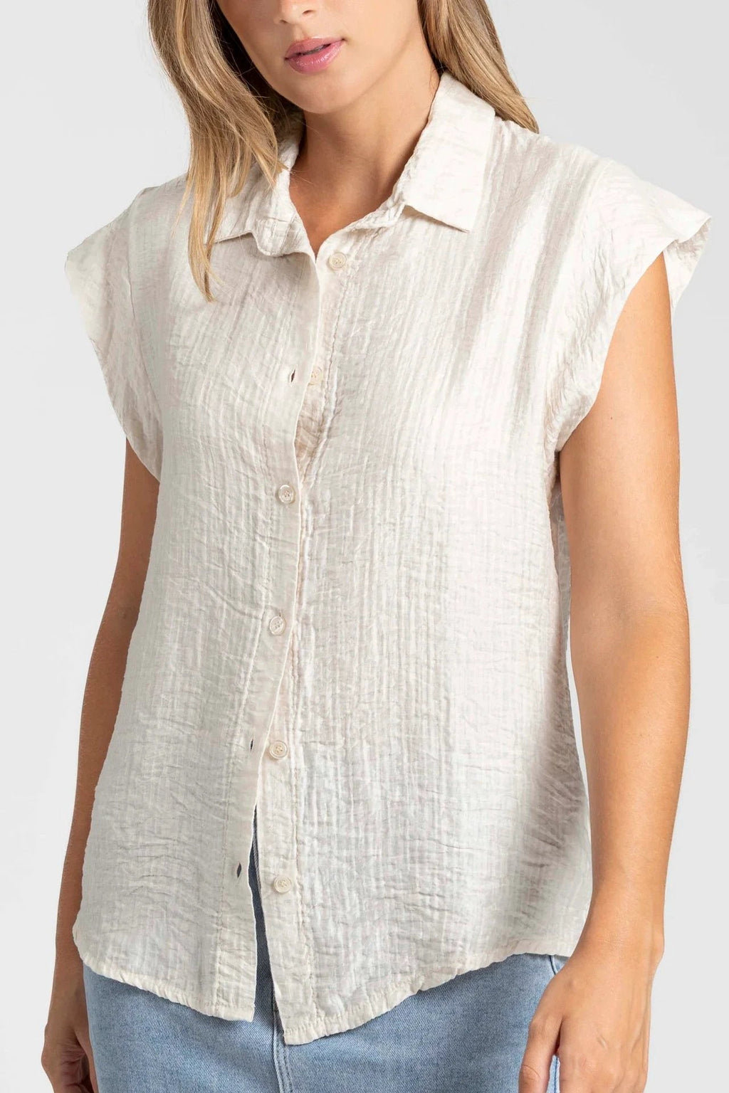 Blusa Armonias Mangas Cortas Lisa Para Damas by Armonias