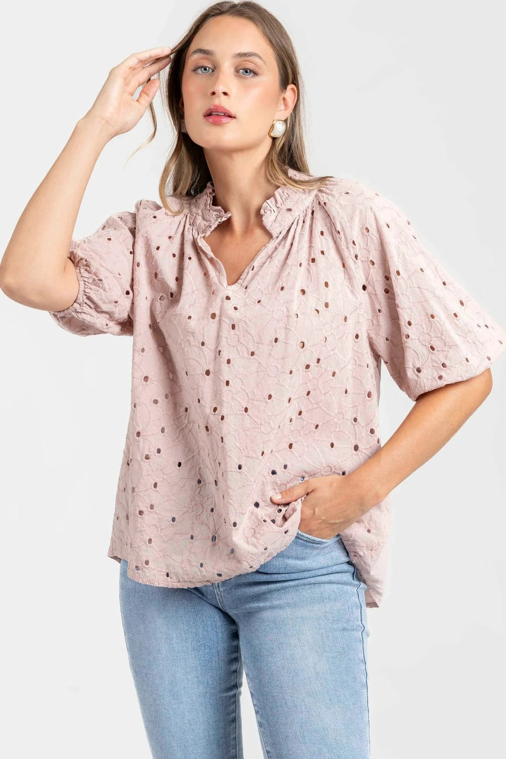 Blusa Armonias Mangas 3/4 Estampada Para Damas by Armonias