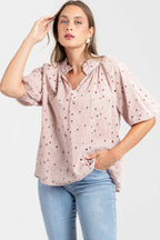 Blusa Armonias Mangas 3/4 Estampada Para Damas by Armonias