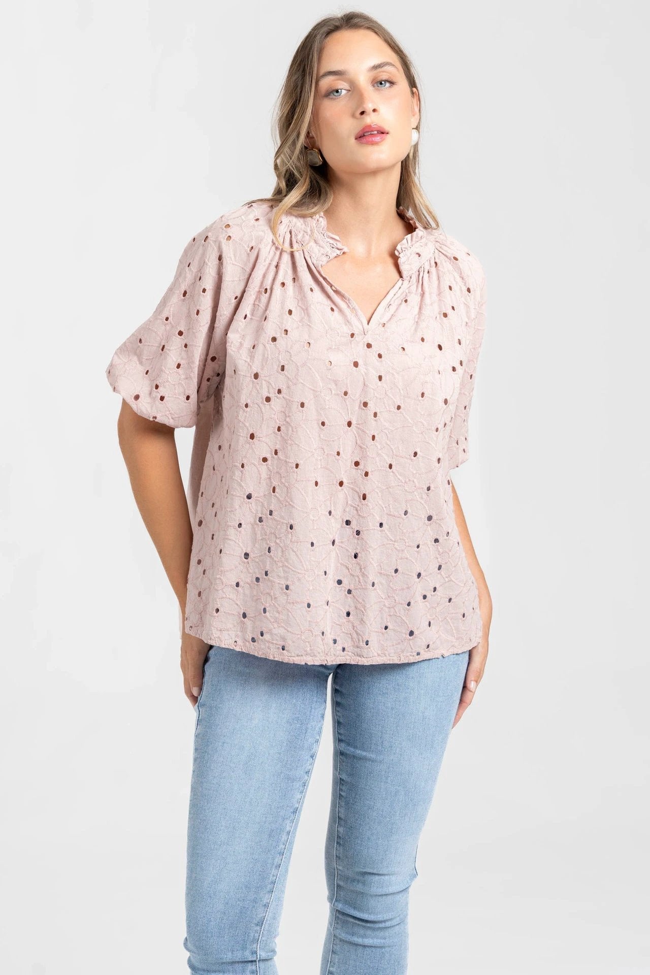 Blusa Armonias Mangas 3/4 Estampada Para Damas by Armonias