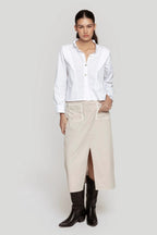 Blusa Massima Grazia Mangas Largas Lisa Para Damas by Massima Grazia