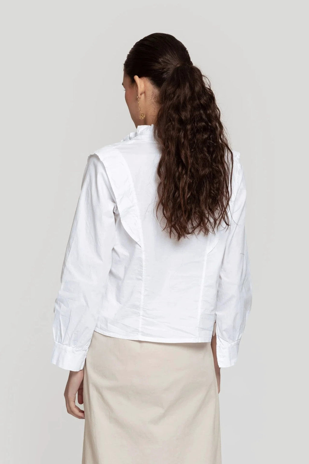 Blusa Massima Grazia Mangas Largas Lisa Para Damas by Massima Grazia