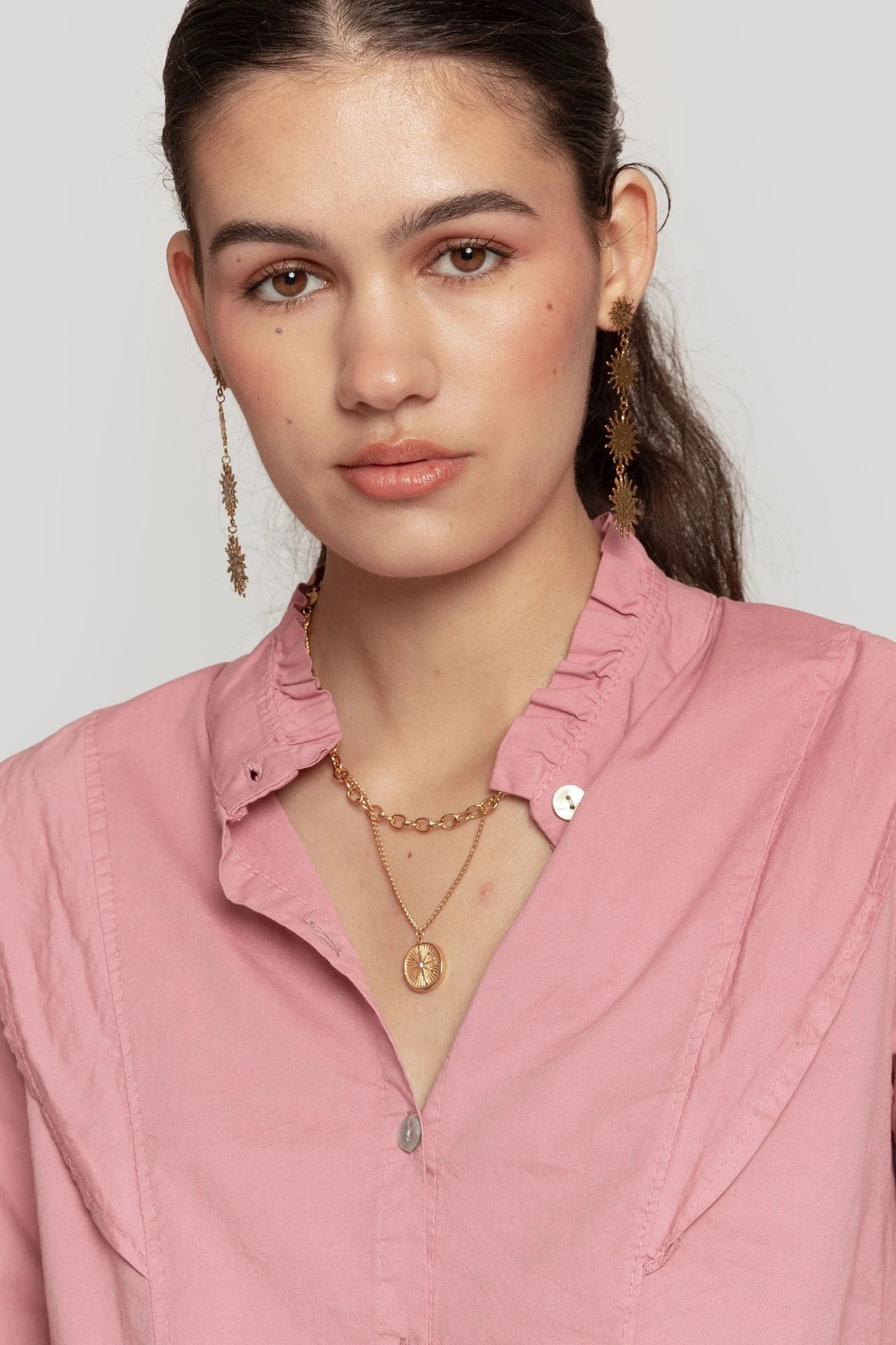 Blusa Massima Grazia Mangas Largas Lisa Para Damas by Massima Grazia