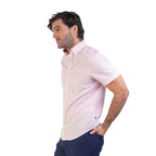 Camisa Nautica Mangas Cortas Lisa para Caballeros