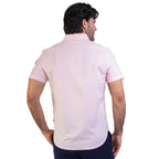 Camisa Nautica Mangas Cortas Lisa para Caballeros