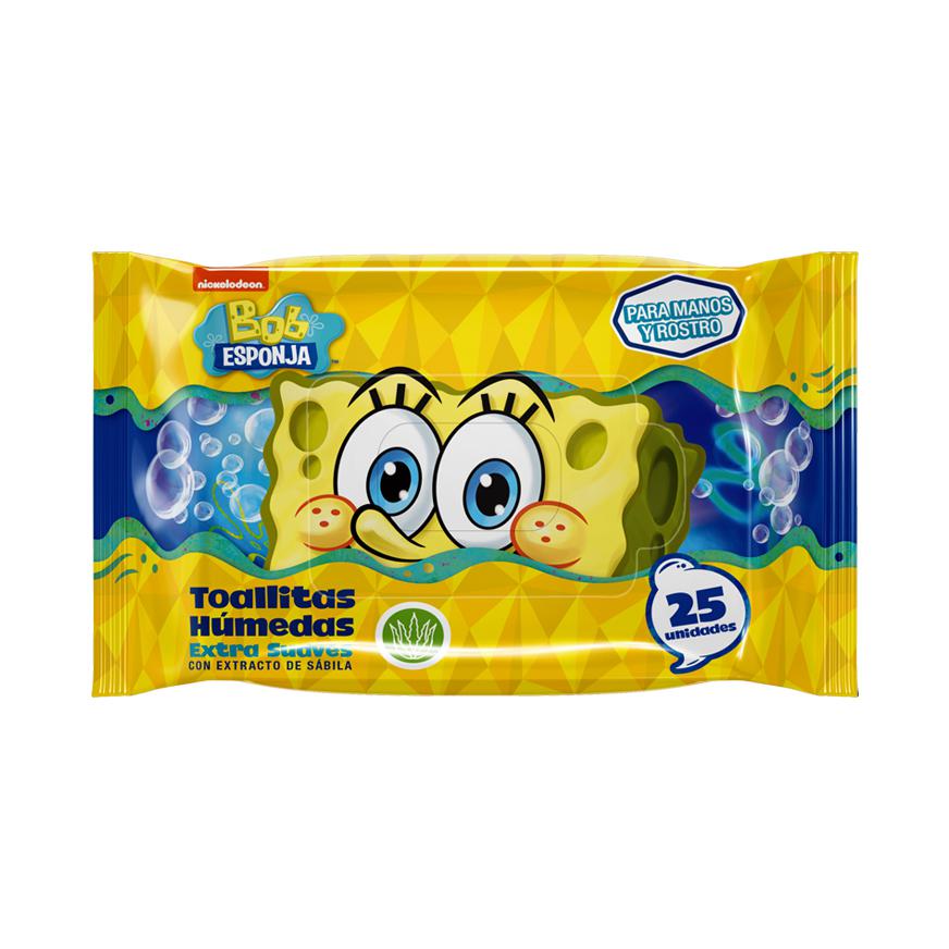 GT Bob Esponja Toallitas Humedas x 25 uds