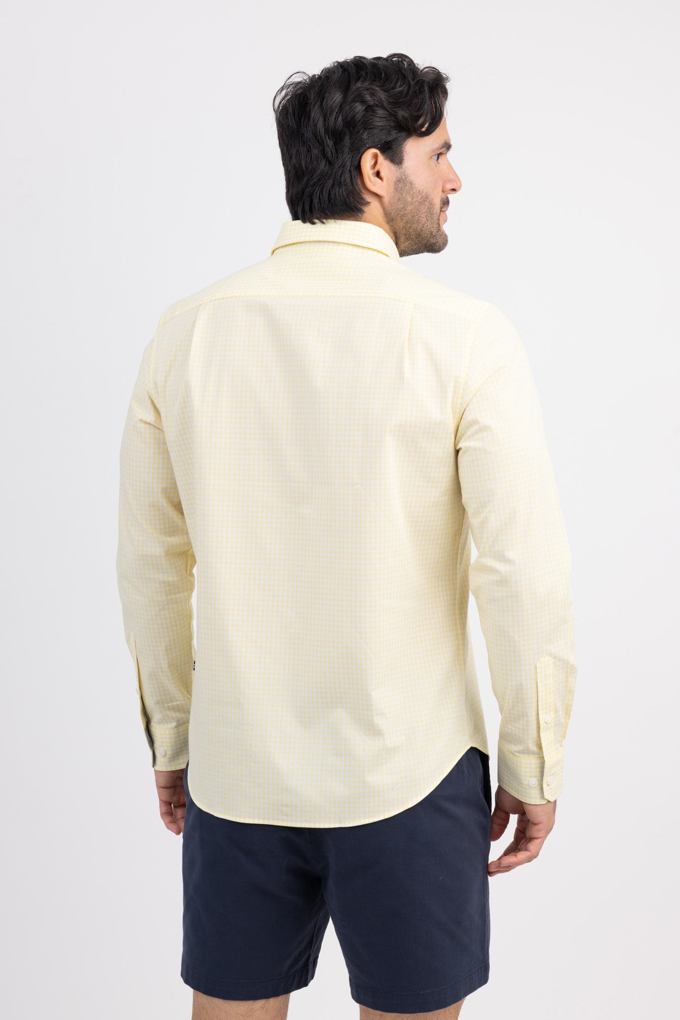 Camisa Nautica Mangas Largas Cuadros para Caballeros