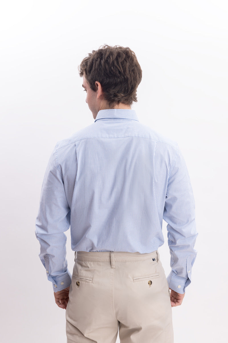 Camisa Nautica Mangas Largas Rayas para Caballeros