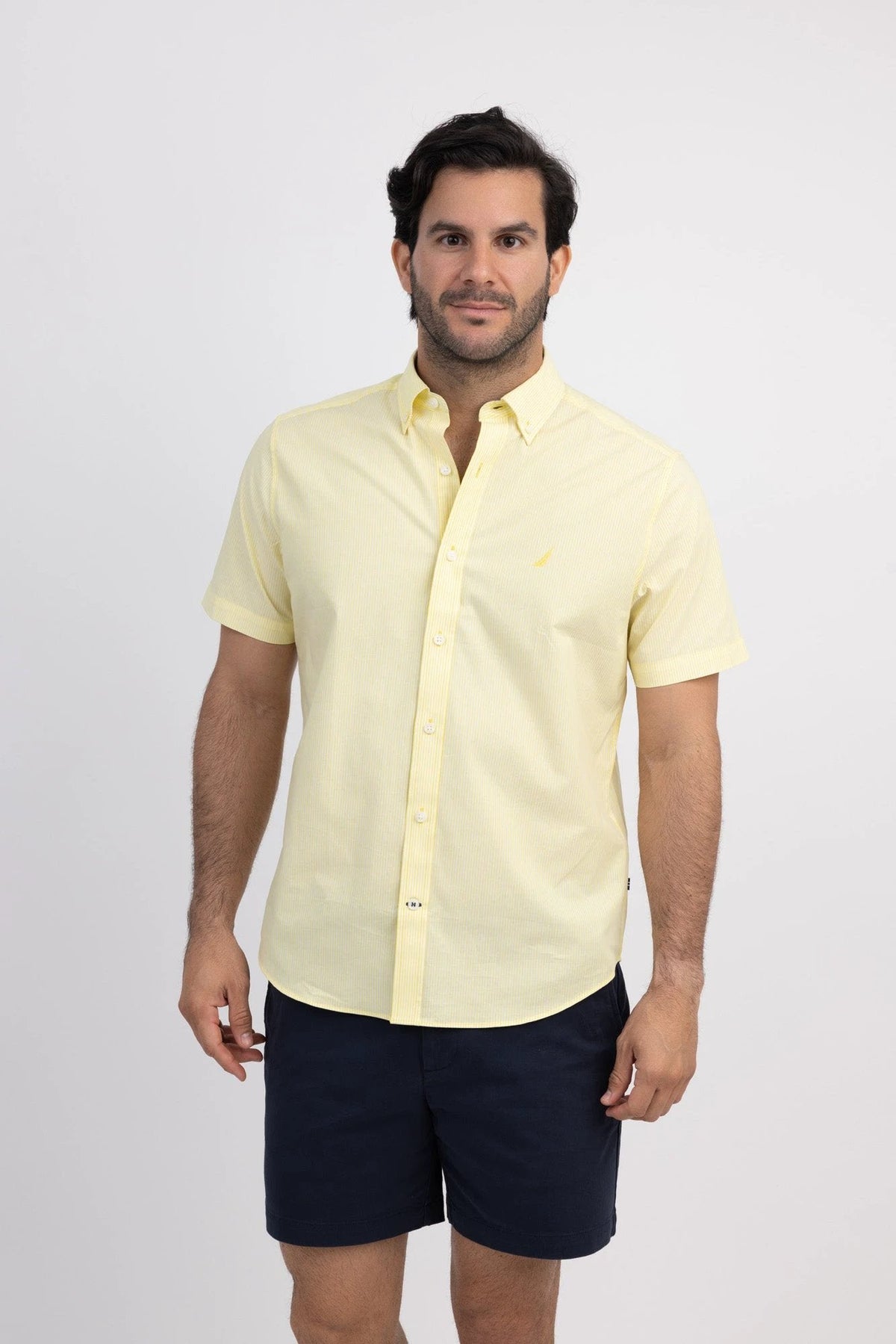 Camisa Nautica Mangas Cortas Rayas Para Caballeros by Nautica