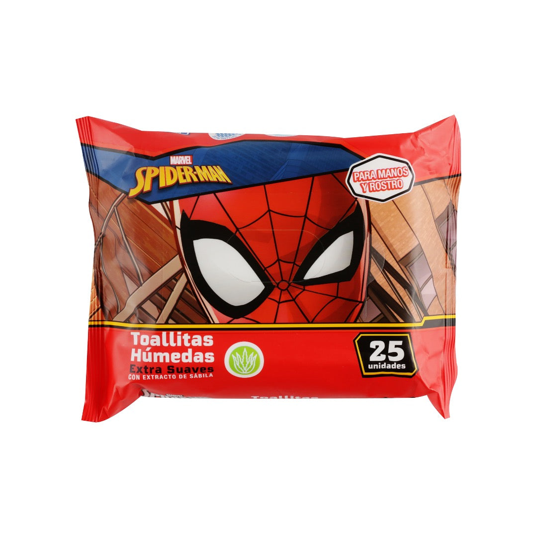 GT Spiderman Toallitas Humedas x 25 uds