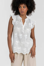 Blusa Armonias Mangas Cortas Estampada Para Damas by Armonias