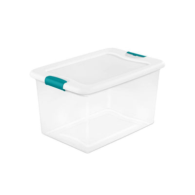 Caja Plastica Sterilite 14978006 64qt Transparente Tapa