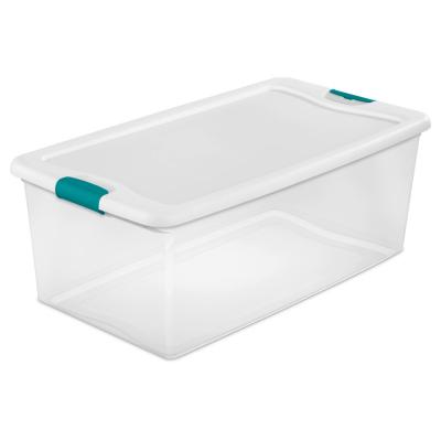 Caja Plastica Sterilite 14998004 106qt Transparente Tapa