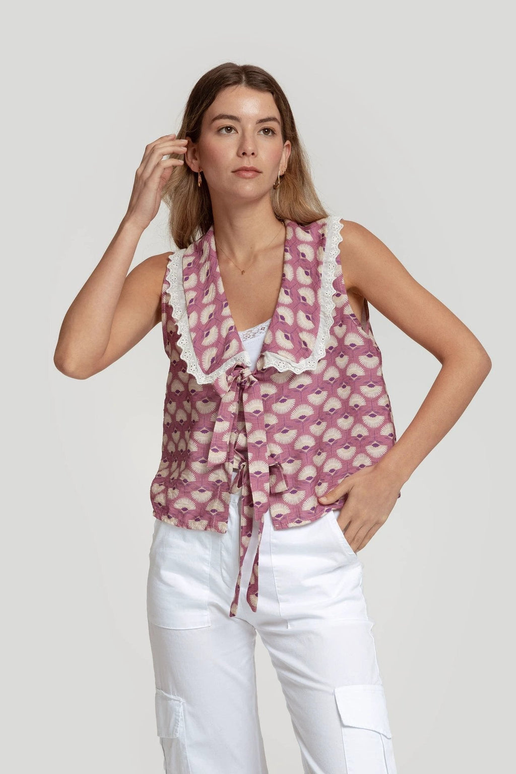 Top Massima Grazia Estampado Para Damas by Massima Grazia