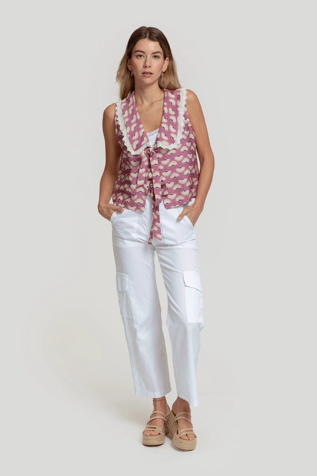 Top Massima Grazia Estampado Para Damas by Massima Grazia