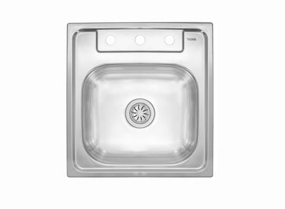 Fregadero Teka 20x21x7" 1 Cubeta 3 Hoyos Meacladora 8071132