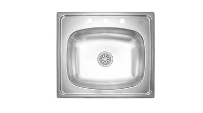 Fregadero Teka 25x22x7" 1 Cubeta 3 Hoyos Mezcladora 8081132