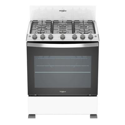 Estufa Horno Whirlpool Lwfr3100q00 30" Gas Blanco 6q