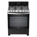 Estufa Horno Whirlpool Lwfr3100b00 30" Gas Negra 6q