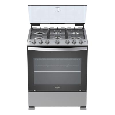 Estufa Horno Whirlpool Lwfr3300d00 30" Gas Inox Coverlid 6q