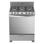 Estufa Horno Whirlpool Lwfr3400d00 30" Gas Inox 6q Espejo Ci