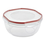 Envase Sterilite 03948604 4.7qt/4.4l Plastico Redondo Tapa Clip