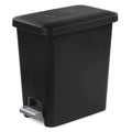 Zafacon Sterilite 10619002 2.7gal 10.2l Negro Pedal