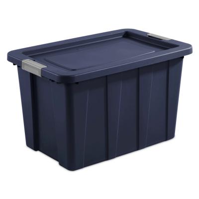 Caja Plastica Sterilite 15278n04f 30gal Azul Tapa