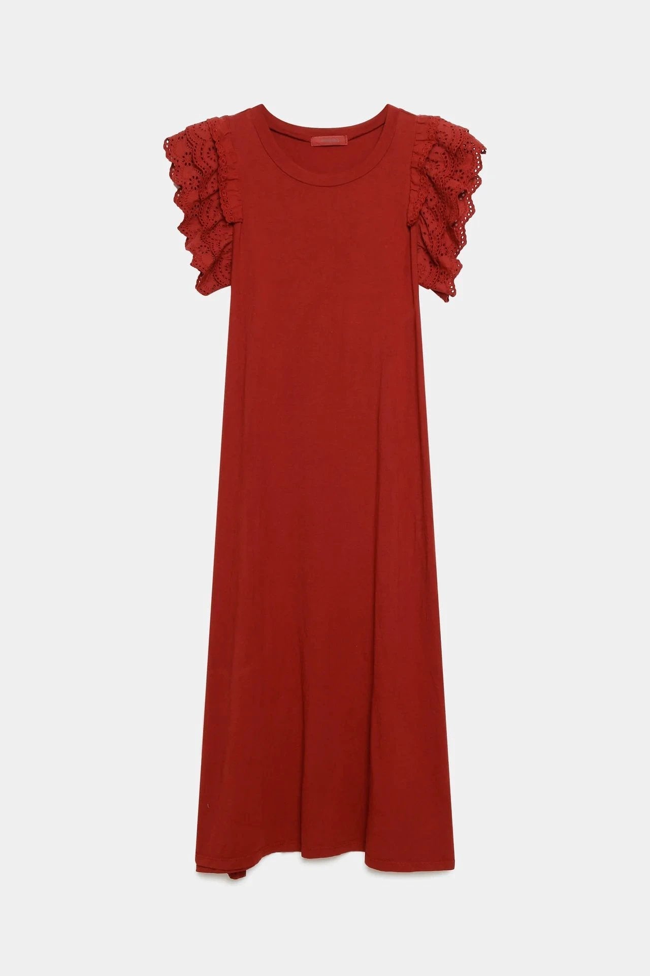 Vestido Armonias Mangas Cortas Liso Encaje Para Damas by Armonias