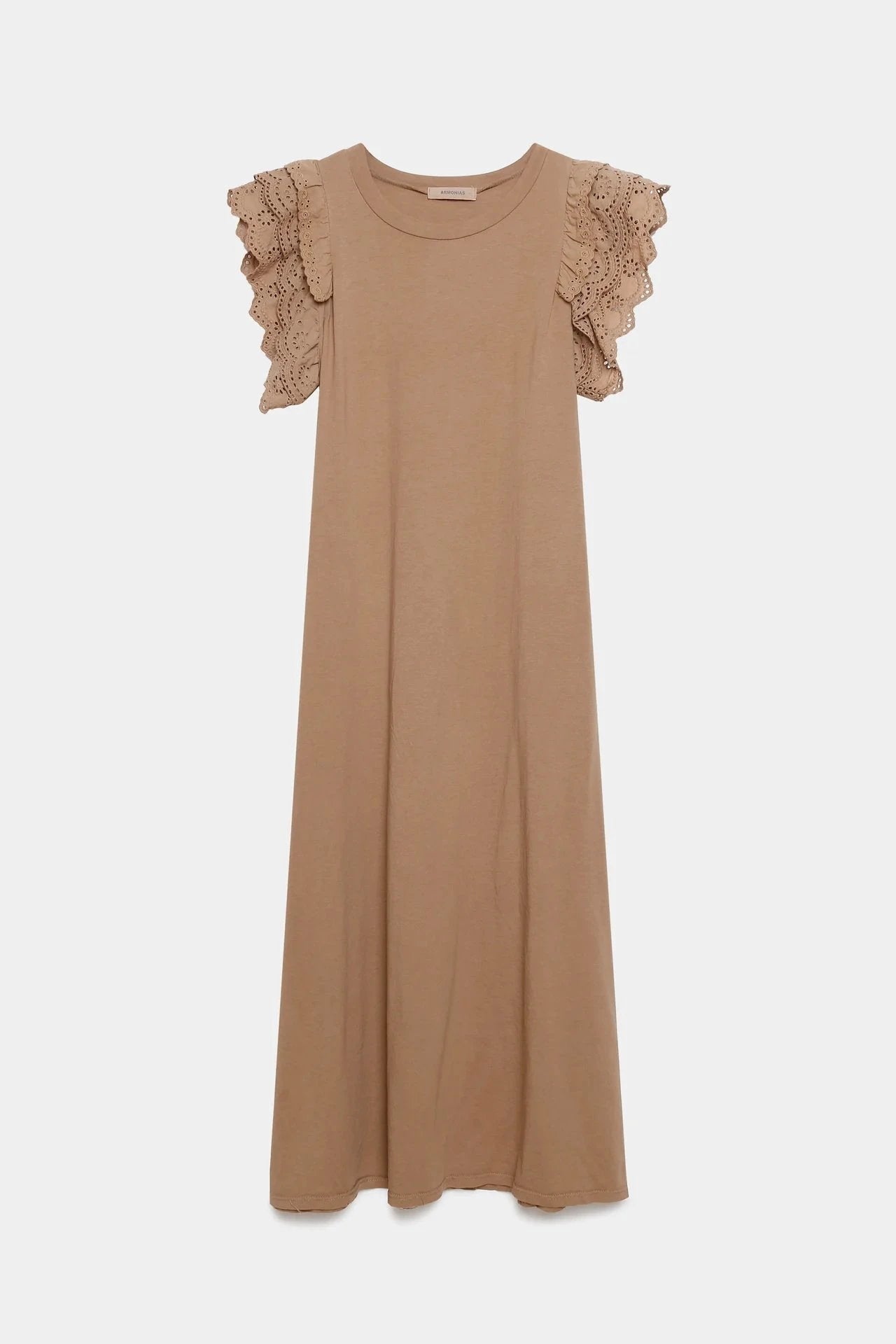 Vestido Armonias Mangas Cortas Liso Encaje Para Damas by Armonias