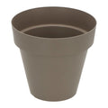 Macetero Plastiken 8622tau Redondo 22 Cm Gris