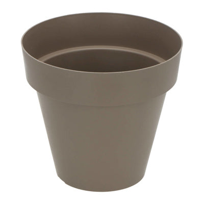 Macetero Plastiken 8622tau Redondo 22 Cm Gris