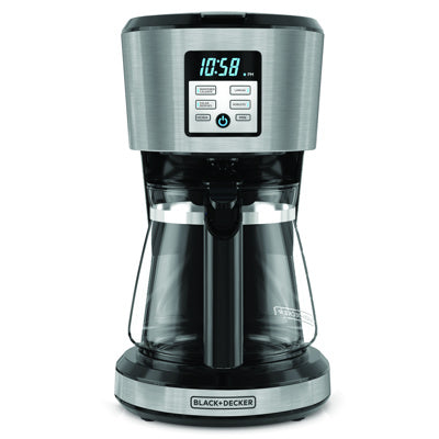 Cafetera Black&decker Cm1331s-la 12 Tazas Negra Digital
