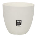 Macetero Plastiken 8418bla Redondo 18 Cm Blanco
