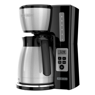 Cafetera Black&decker Cm2046s-la 12 Tazas Negra Digital Termica