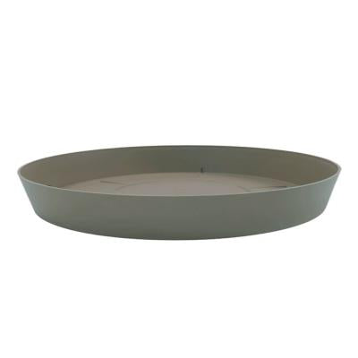 Plato Macetero Plastiken 8728tau Redondo 28 Cm Gris