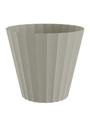 Macetero Plastiken 89003tau Redondo 26 Cm Dorica Gris